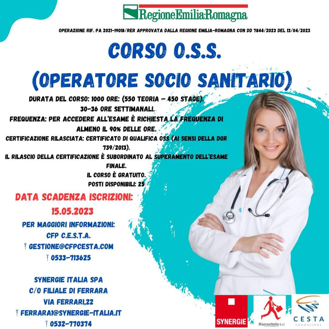 REGIONE EMILIA-ROMAGNA – CORSO O.S.S. (OPERATORE SOCIO SANITARIO ...