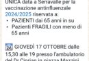 SERRAVALLE – E’ TEMPO DI INFLUENZA E’ ORA DEL VACCINO – LEGGI SOTTO…