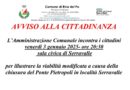 SERRAVALLE – VENERDI 3 GENNAIO – SALA CIVICA – IL COMUNE INCONTRA I CITTADINI PER LA CHIUSURA DEL PONTE PIETROPOLI