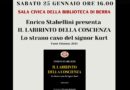 RIVA DEL PO – BIBLIOTECA COMUNALE DI BERRA – GIORNO DELLA MEMORIA 2025 – SABATI 25 GENNAIO – ENRICO STABELLINI PRESENTE “IL LABIRINTO DELLA COSCIENZA” – LO STRANO CASO DEL SIGNOR KURT