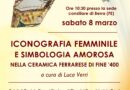 BERRA – SABATO 8 MARZO – SALA CONSILIARE – G.A.F. APS – INCONTRO PUBBLICO – “ICONOGRAFIA FEMMINILE E SIMBOLOGIA AMOROSA” NELLA CERAMICA FERRARESE DI FINE ‘400 – A CURA DI LUCA VERRI